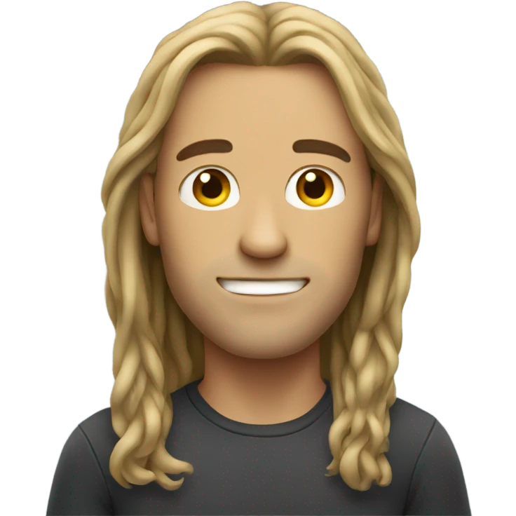 guy with long hair
 emoji