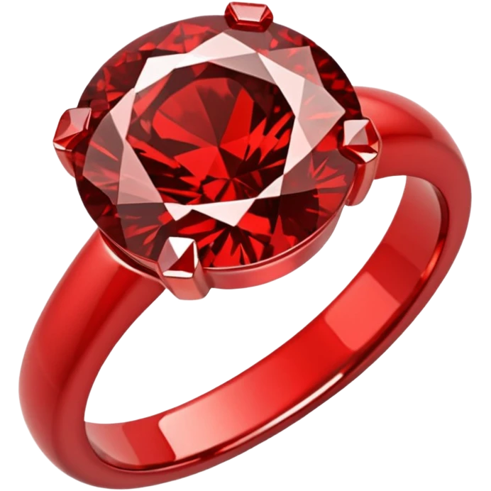 red ring marry red diamond emoji
