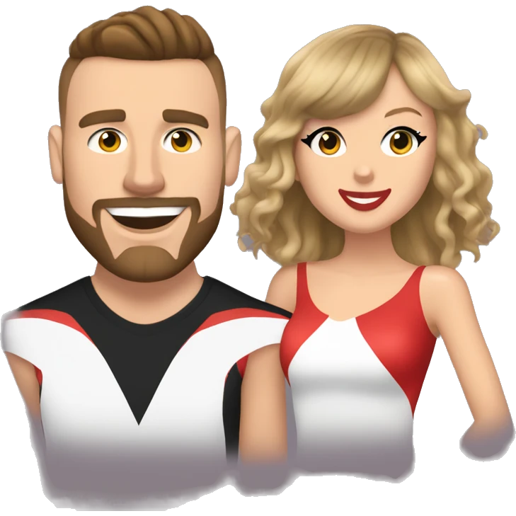 Taylor swift and Travis kelce emoji