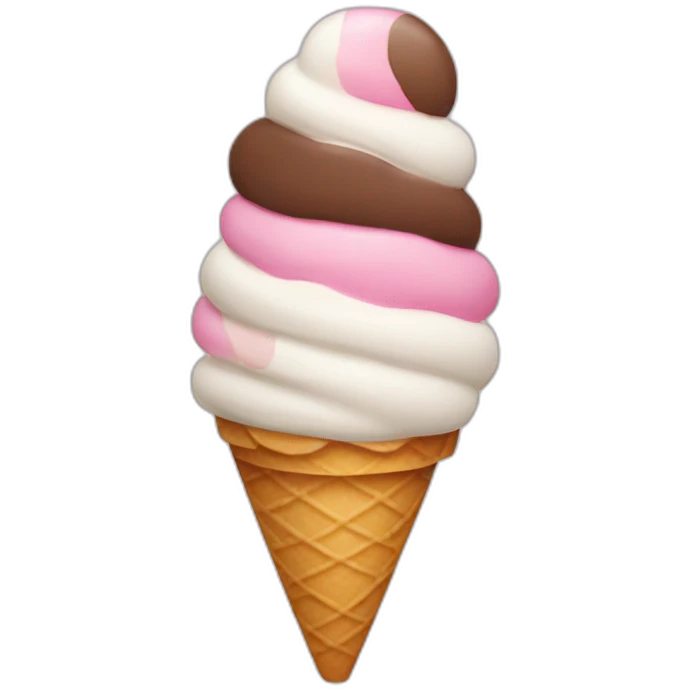 Neapolitan ice cream emoji