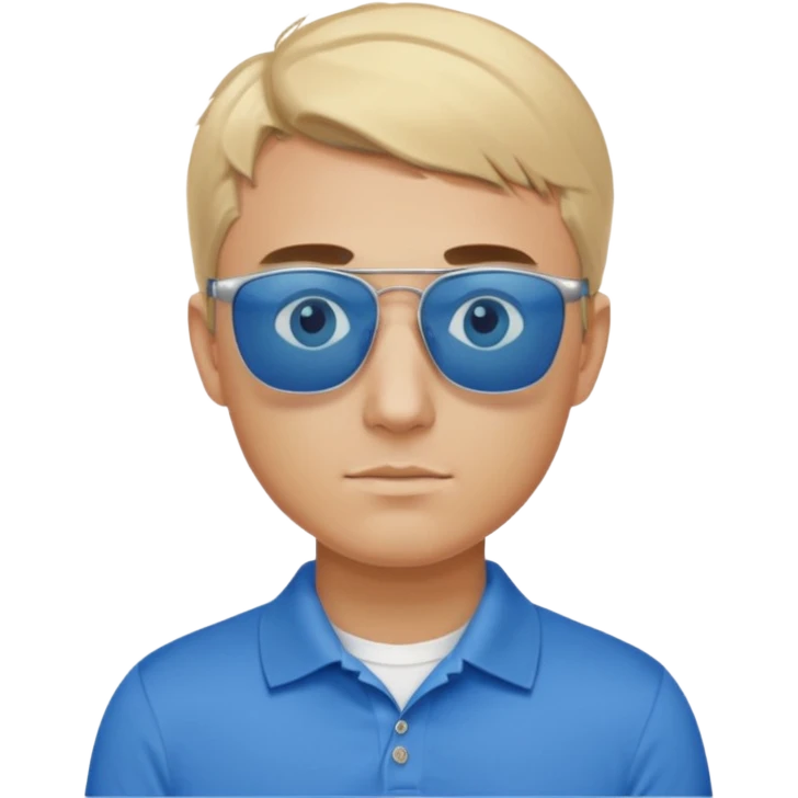 Charlie kirk with blonde hair and Blue eyes on epstein island but make hi really look like Charlie kirk emoji
