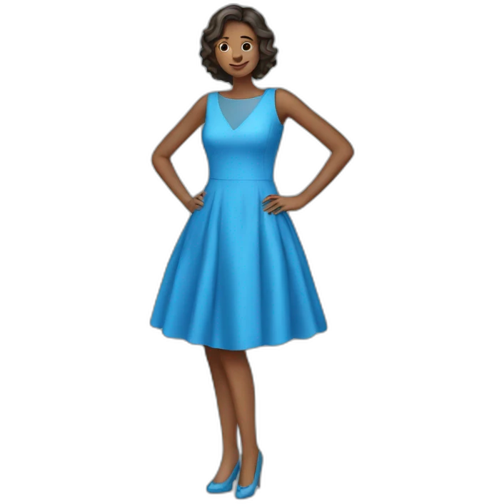 BLUE DRESS emoji