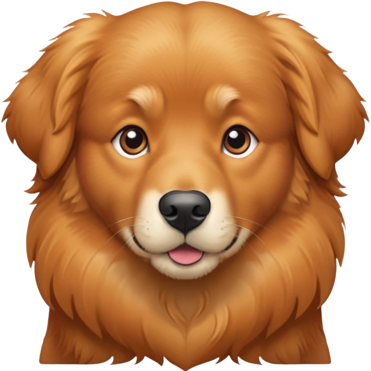Red golden retriever  emoji