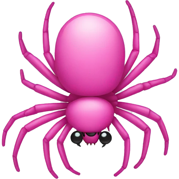 Pink spider emoji