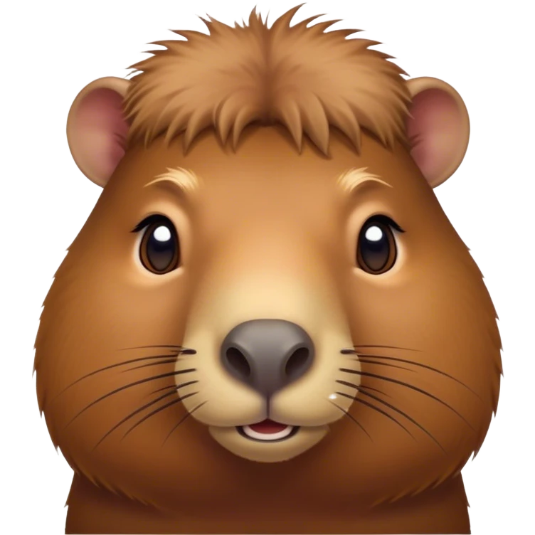 Cinematic Noble Capybara Portrait Emoji, Poised and serene, with a robust, rounded build covered in soft, earthy fur and gentle, wise eyes, Simplified yet sharp and sophisticated features, highly detailed, glowing with a warm, natural glow, high shine, intelligent and calm, stylized with an air of understated authority, focused and attentive, soft glowing outline, capturing the essence of a watchful and confident guardian that feels as though it could step out of the screen with effortless authority! emoji