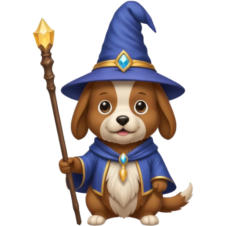 Dog wizard emoji