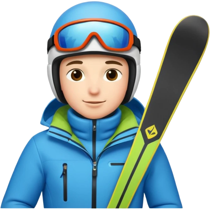 skiing emoji