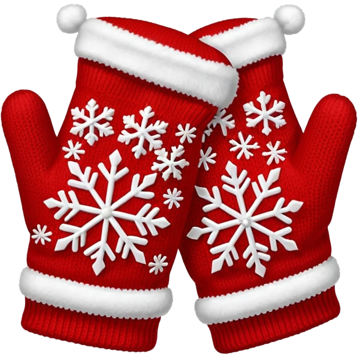 Christmas gloves emoji
