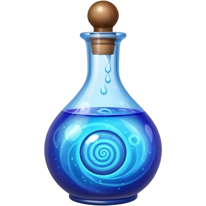 magic potion blue, ball dial emoji