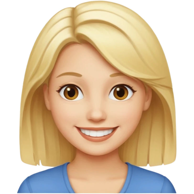 Woman blond emoji