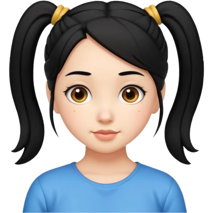 cewe lembut rambut kuncir 2 item kayak cute gitu tapi gausah adakepangnya emoji