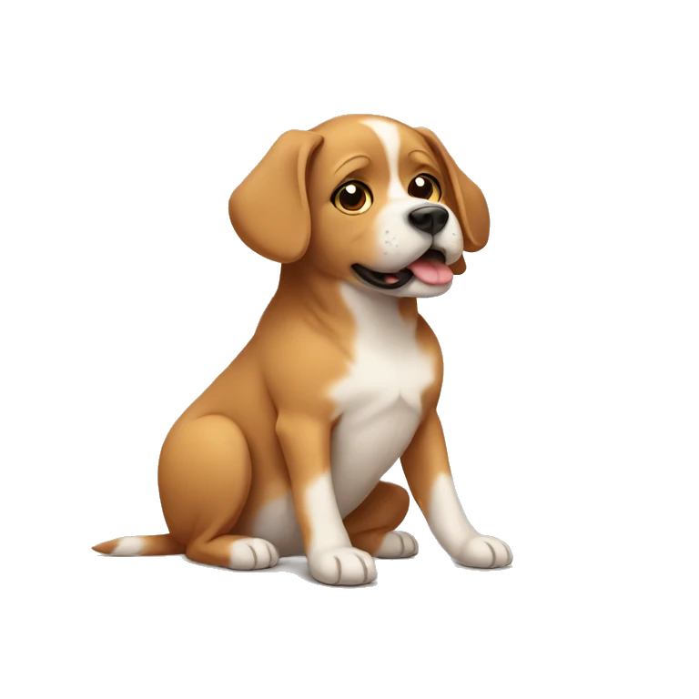 Pregnant dog emoji