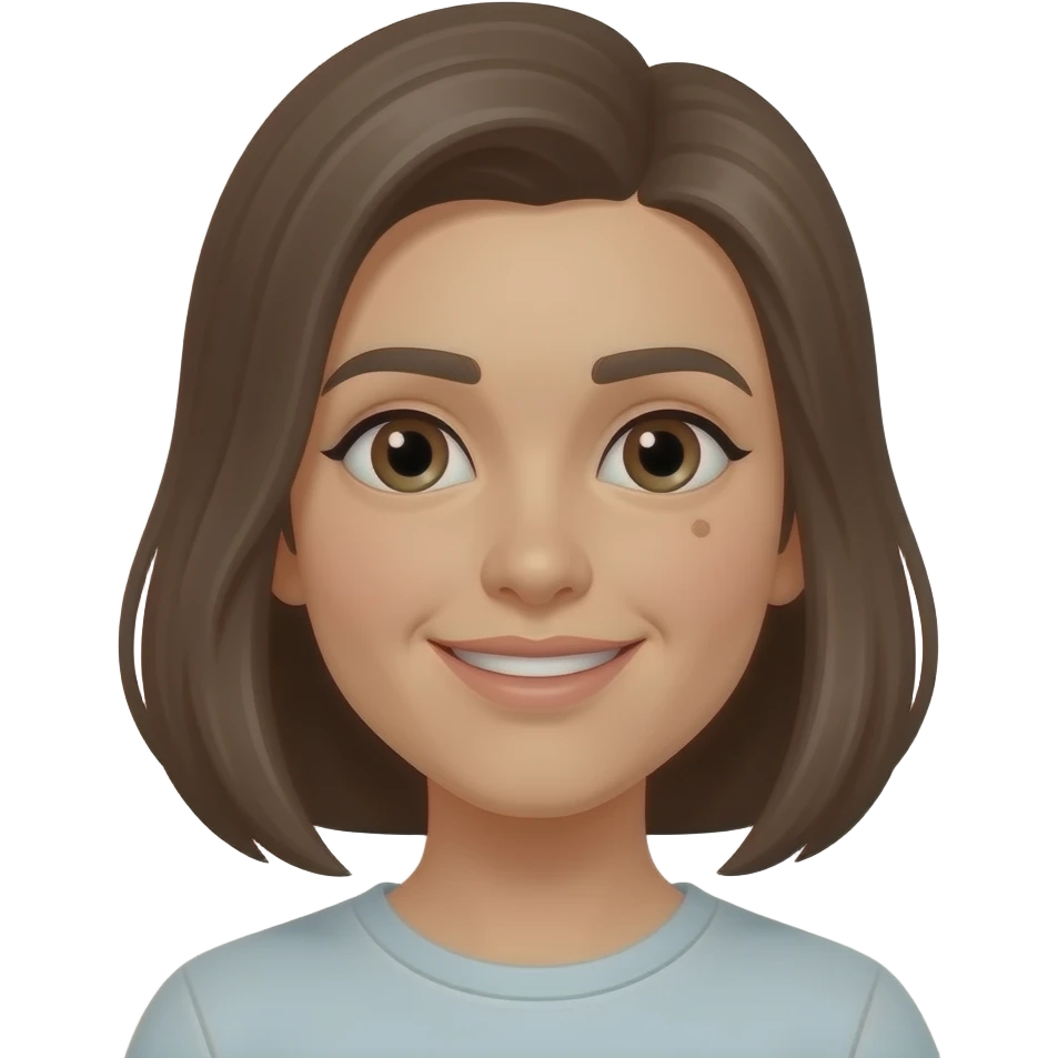 Use this image and Raise the cheeks and put a small mole right side of mouth emoji