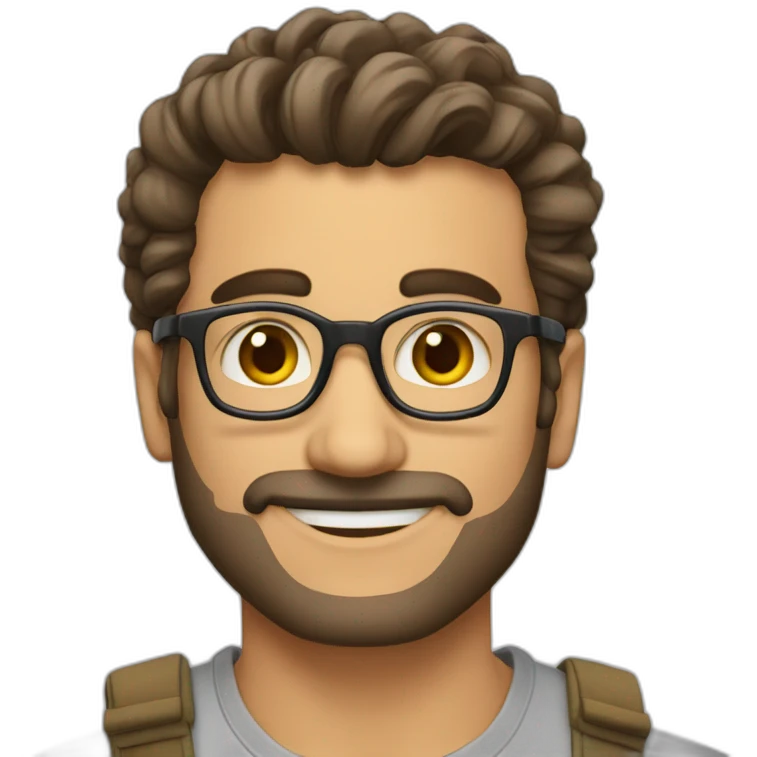 شعر قصير بني  emoji