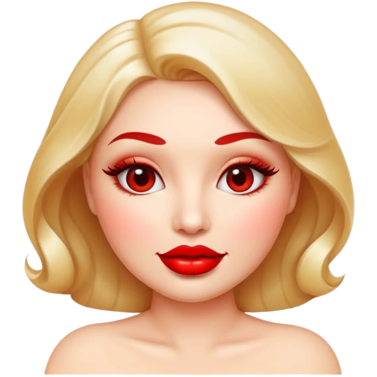 Sexual red lips emoji  emoji