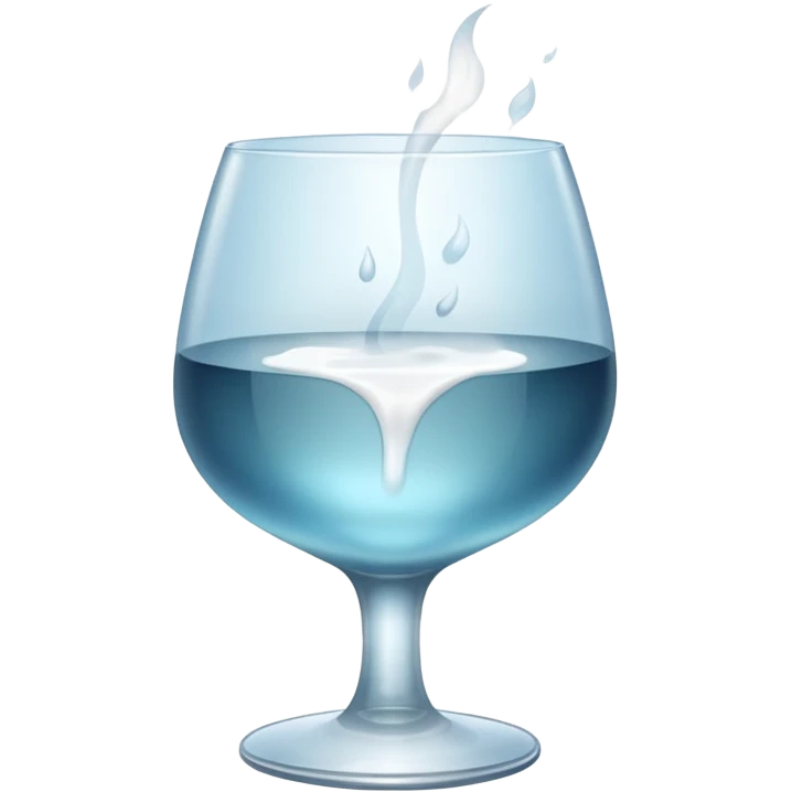 steam from a glass emoji