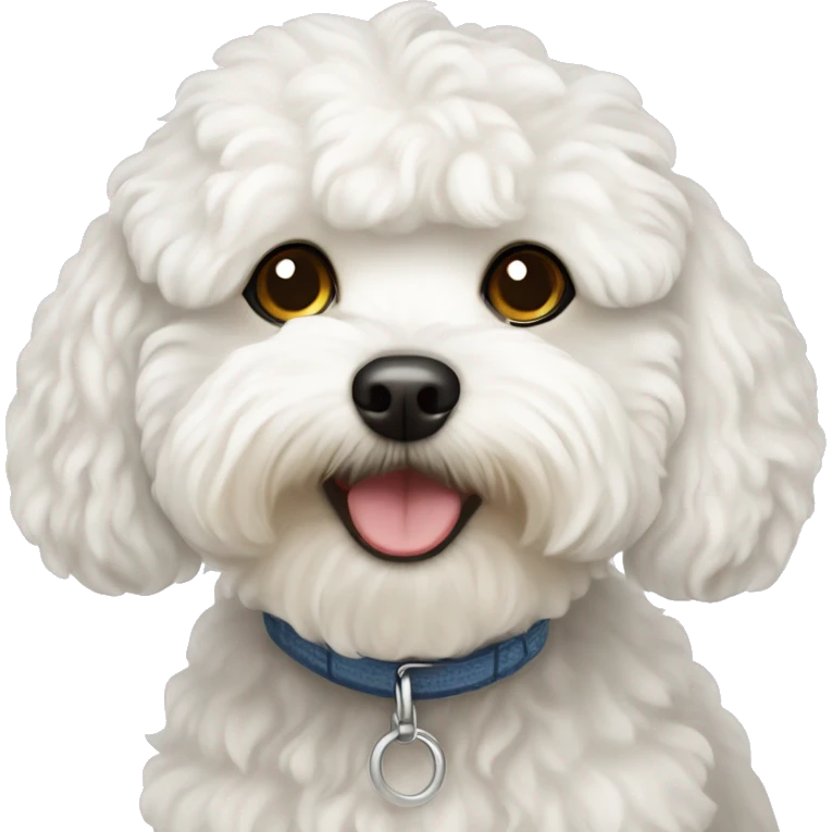 white maltipoo dog emoji