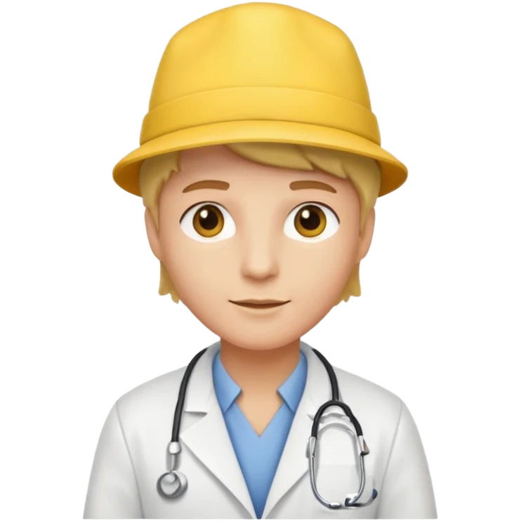 yellow hat doctor emoji