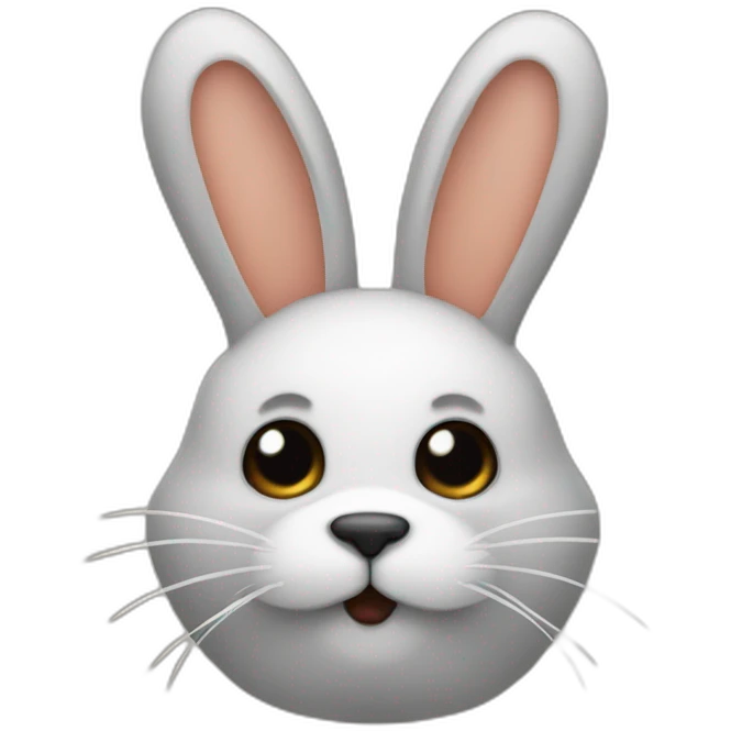 Coneja con manchas negras emoji