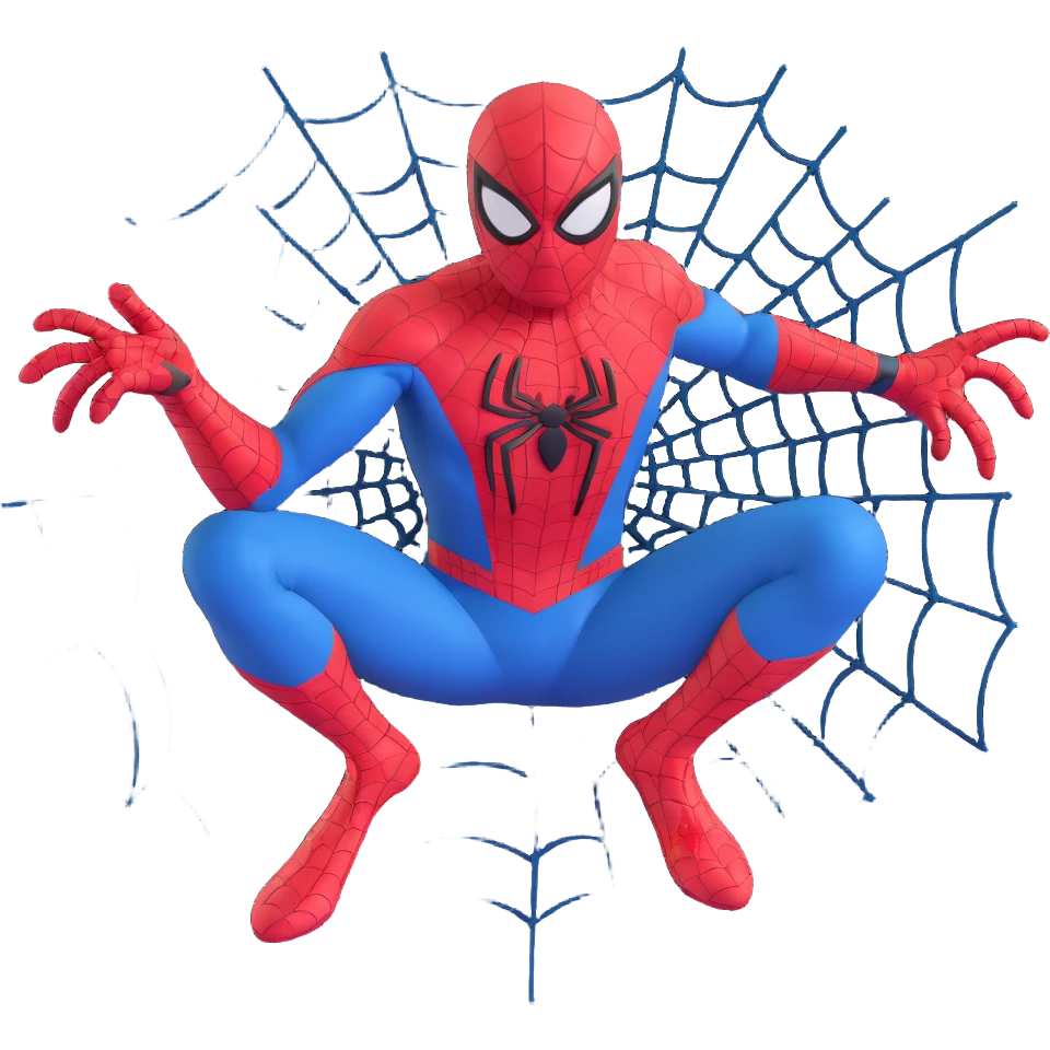 spider man shooting webs emoji