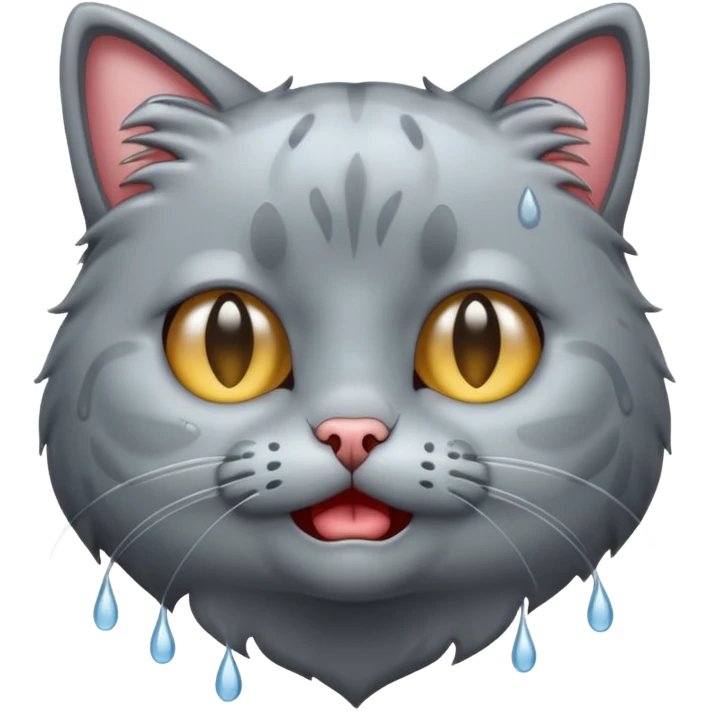 گربه ای که داره گریه می کنه emoji