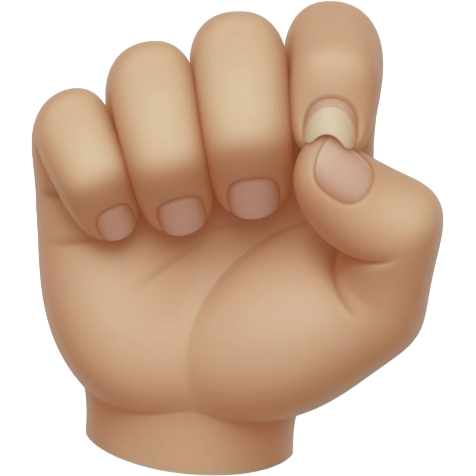 Biting nail in flirty way emoji