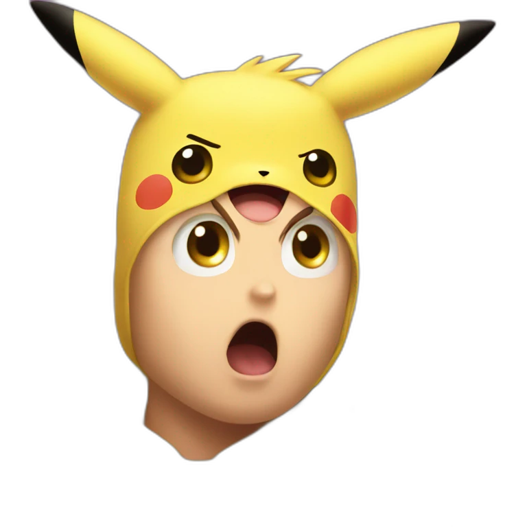 Shocked pikachu emoji