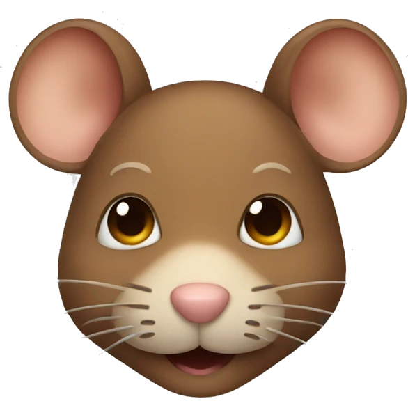 brown mouse face emoji