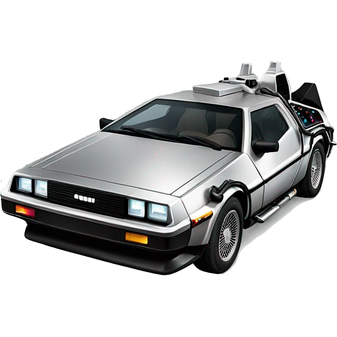 delorean back to future emoji