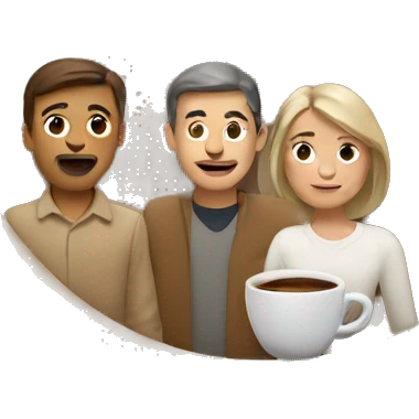 Beige coffee, mountain AND family  emoji