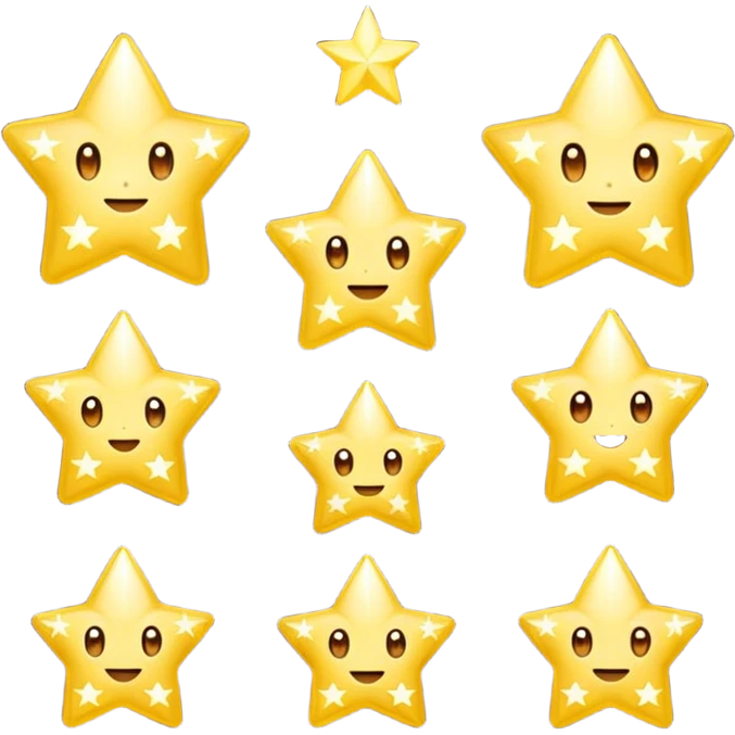 des petites etoiles lumineuses emoji