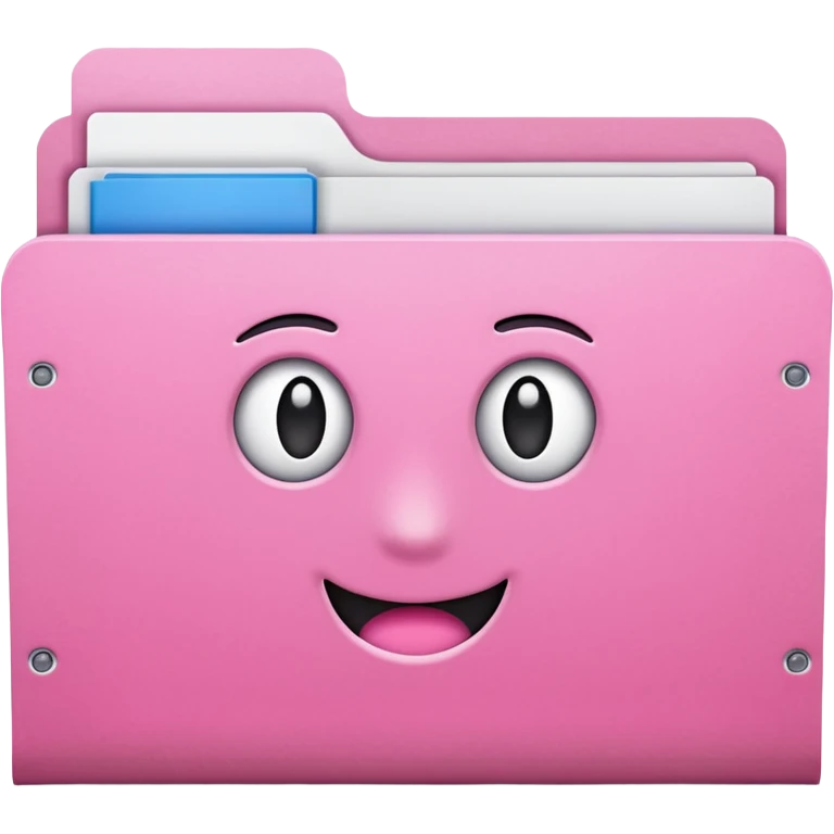 mix pink folder emoji
