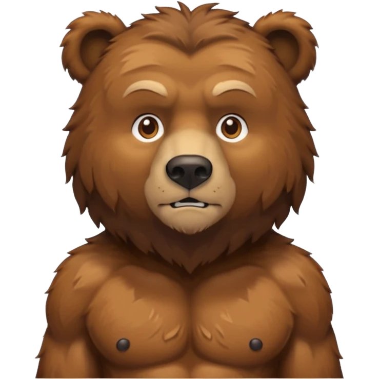 a standing bear  emoji