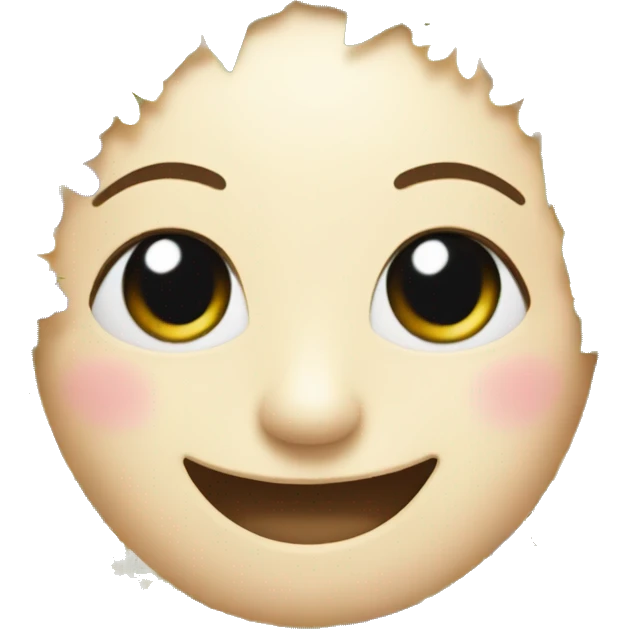 Smily with midsummar flowers as a wreth emoji