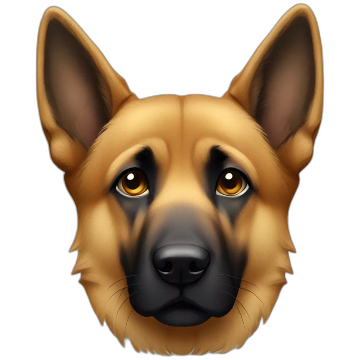 german sheperd sad emoji