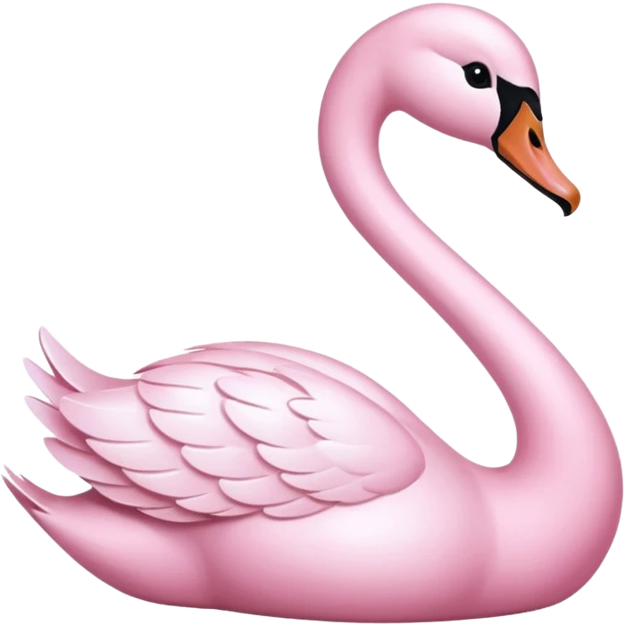 Pastel Pink Swan emoji