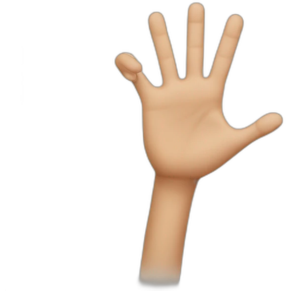 hand with fingers curled emoji