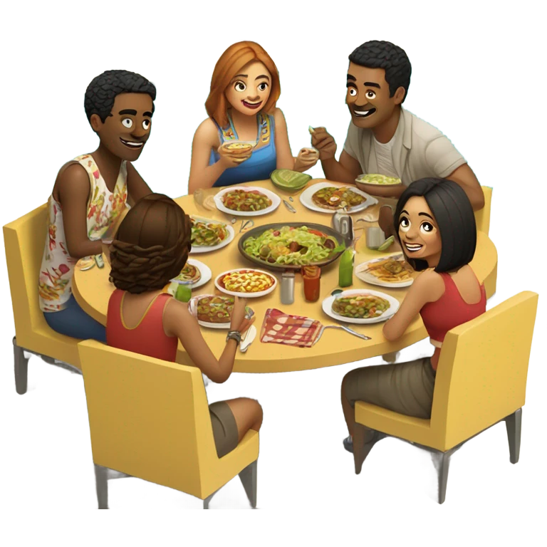 Mexican eating pool emoji