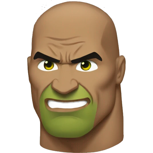 the rock was hulk emoji