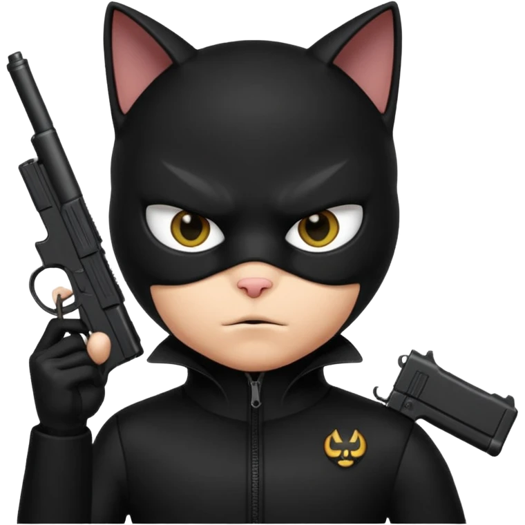 man in a cat suit loaded emoji