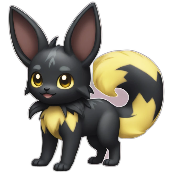 skiny Umbreon Pokemon emoji