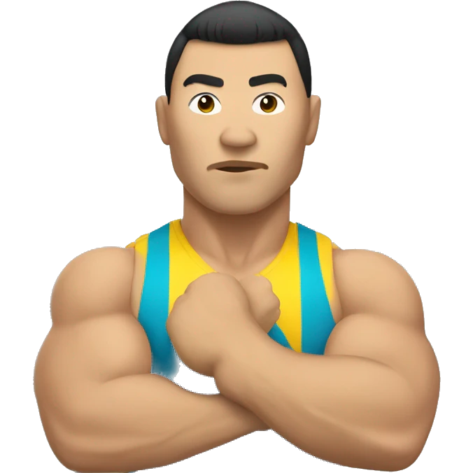 Kazakh arm-wrestler emoji
