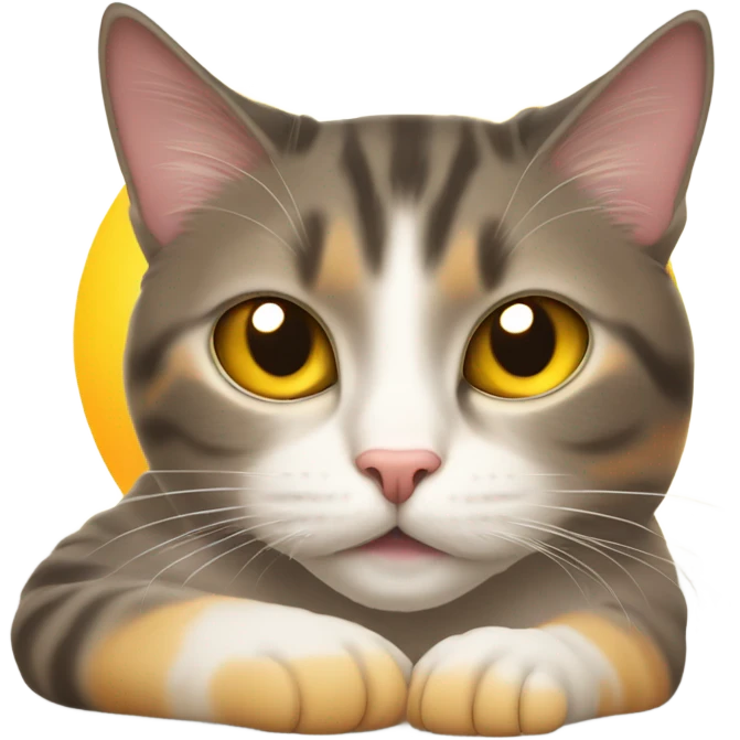 Cat with a sun emoji