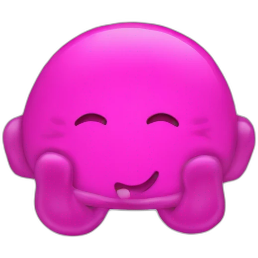 Juicy booty neon sign style man emoji