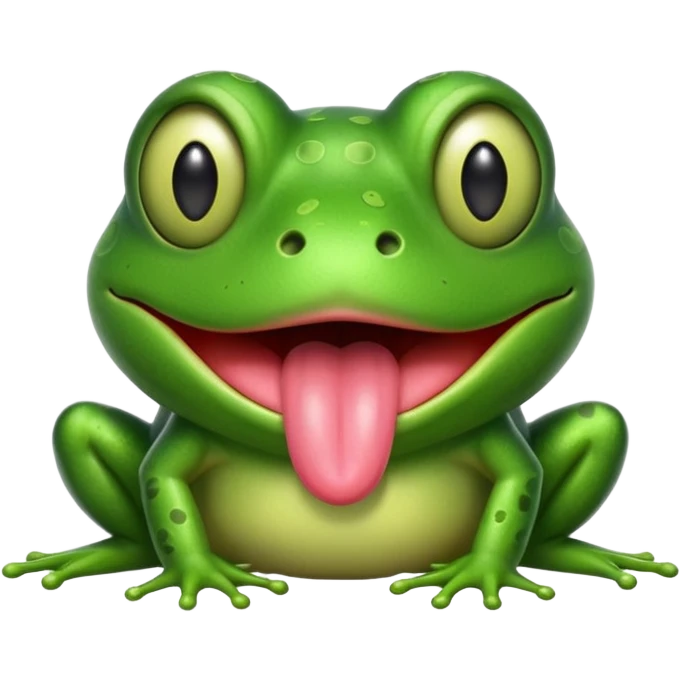 frog with tongue emoji