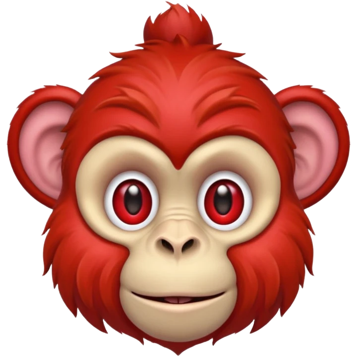 blood red circus monkey emoji