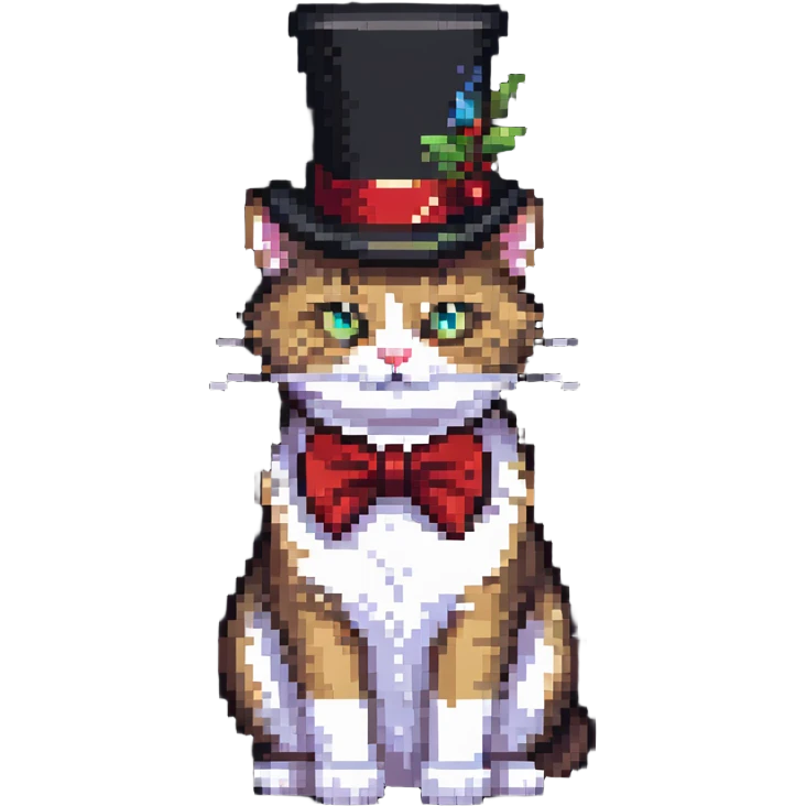 cat with a tophat emoji