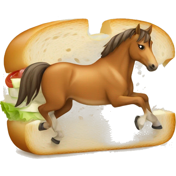horse on sandwich  emoji