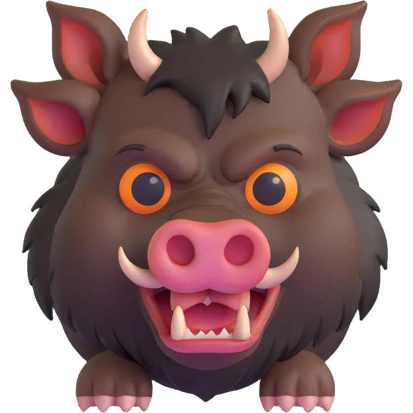 evil boar emoji