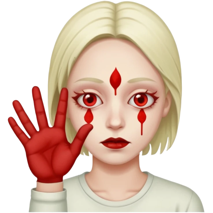 gang dealer drugged white with cannabis on a hand emoji